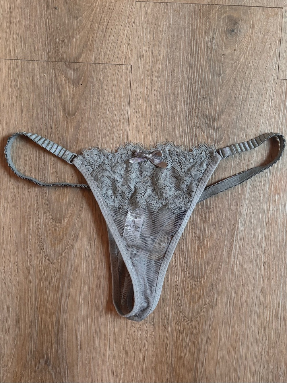 Lace-Trim Sheer Thong panties Victoria’s Secret